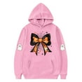 thumbnail image 3 of successthop Halloween Hoodies Graphic Bow Ghost Toddler Girls Boys Fleece Long Sleeve Pullover Sizes 3-14, 3 of 3