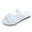 White, variant on Women'S Flat Slide Sandals Minimalist One-Strap Design Summer Casual Wear Pu Upper Us Size 6