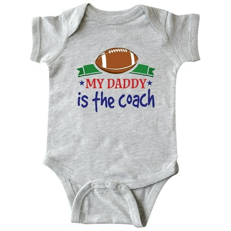 

Inktastic Football Daddy Is The Coach Childs Gift Baby Boy Bodysuit