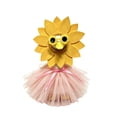 thumbnail image 3 of For Holiday Porch Sunflower Set for 17-23 Inch White Goose, Bright Yellow Petal Skirt and Flower Crown, Summer Garden Yard Accent for Festival Party, Adjustable Fit, 3 of 6