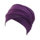 thumbnail image 1 of Envoltura de cabeza de estilo simple turbante ajustable atractiva pelos transpirables cuidados adornos de viernes turbantes de día de San Valentín para mujeres púrpura Inevent AP008223-01, 1 of 6