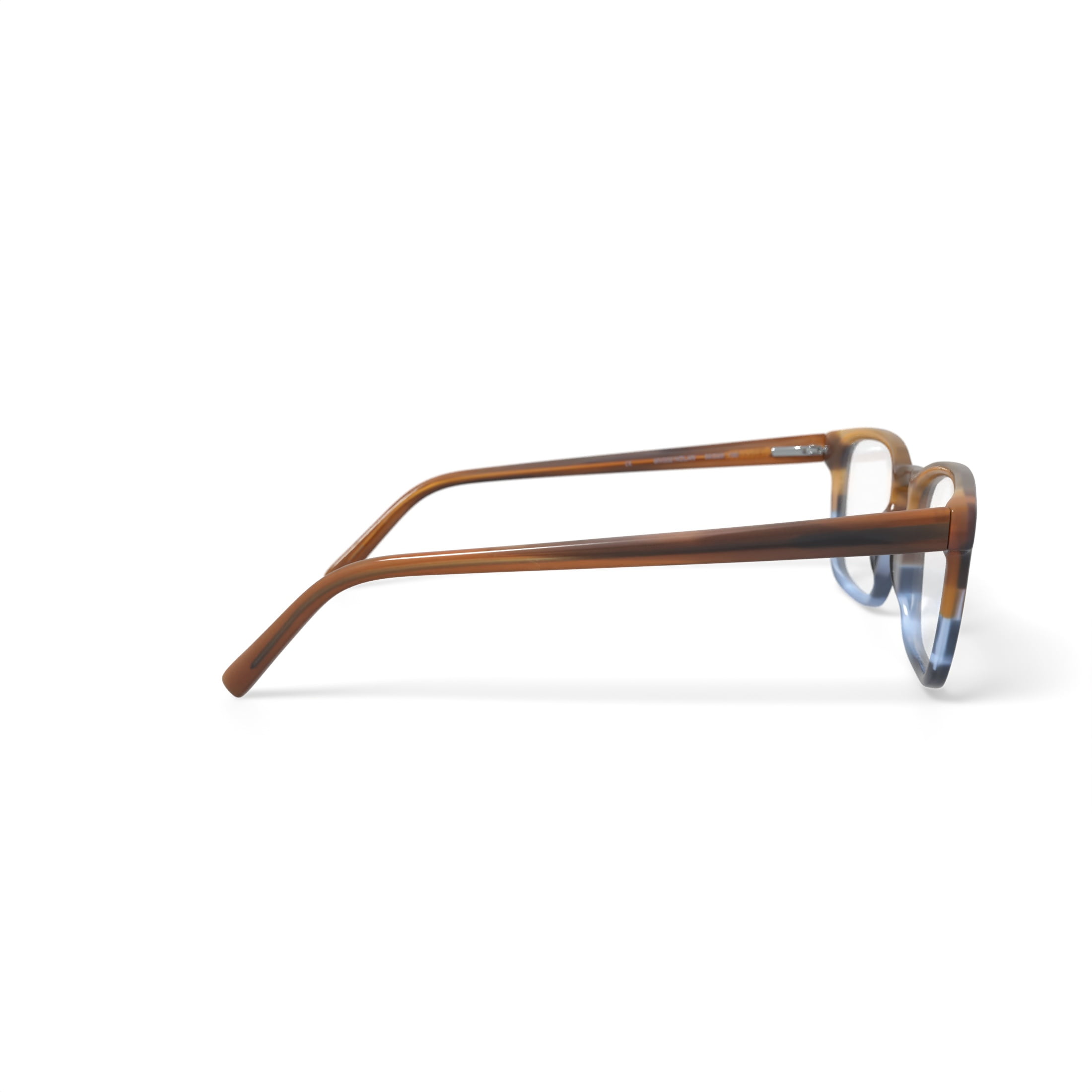 Walmart Men's Nolan Square Prescription Eyeglasses with Case, Brown/Blue