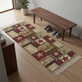 thumbnail image 5 of Kitchen Runner Rugs, Western Star Farm Retro Wood Board 2'x4' Throw Rug with Tassels, Country Farmhouse Washable Soft Floor Carpet Runner for Hallway Bedroom Bathroom Laundry Room, 5 of 9