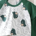 thumbnail image 3 of Leey-World Boy Summer Pajamas 2-Piece Fun Baseball PJs‌ - Short Sleeves & Shorts Soft Sleepwear Toddler 3 6 12 18 24 Months 2T 3T fit Pjs Cotton Sleepwear(Green,3-4 Years), 3 of 3