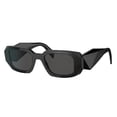 thumbnail image 1 of Gafas de sol BUTABY Trendy Rectangle para mujeres y hombres con montura negra, 1 of 7