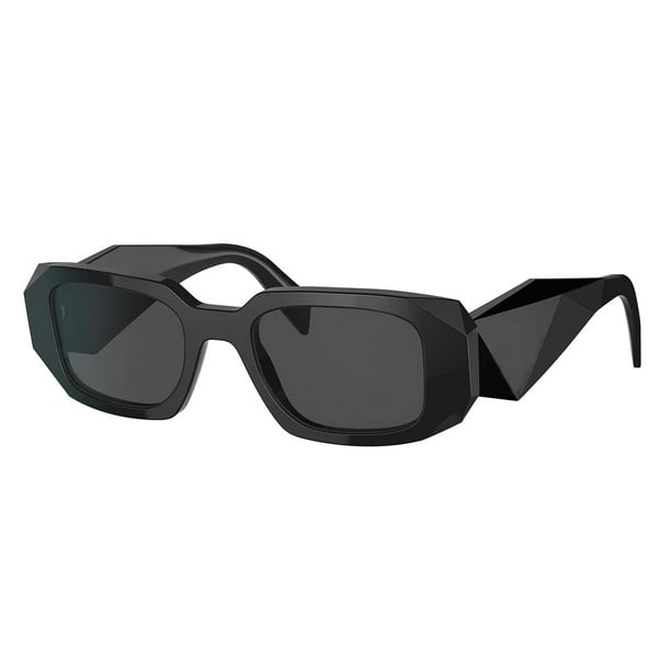 Gafas de sol BUTABY Trendy Rectangle para mujeres y hombres con montura negra