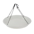 thumbnail image 1 of Comedero para pájaros, bañera para pájaros, plataforma para pájaros, comedero para pájaros para exteriores, patio exterior Blanco, 1 of 8