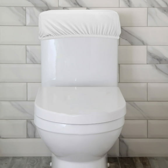 STOBOK Toilet Tank Cover Polyester Stretchable Machine Washable Bathroom Users 1Pcs