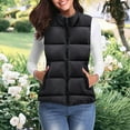 thumbnail image 6 of Baberdicy Vest for Women, Women's Winter Warm Vest Outerwear Thick Padded Sleeveless Casual Vest Puffer Vest Women 3Xl, 6 of 6