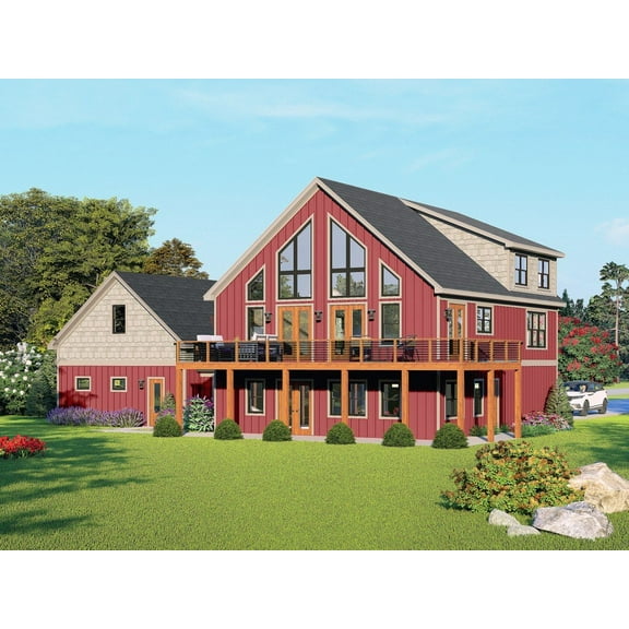 763-1182: Traditional Country 3 Bed, 4 Bath Luxury Home Plan, 4013 Sq Ft: Full Blueprints with License to Build by Home Plan Marketplace - Lesuto