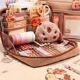 thumbnail image 2 of Escolares Lapicera Capibara, Kawai Juego de Papeleria de Capibaras, con Capybara Estuche para Lapices, Peluche, Regalos para Niñas y Niños, 2 of 3