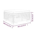 thumbnail image 4 of vidaXL Garden Footrest with Cream Cushion Solid Wood Teak, 4 of 4