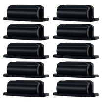 BE-TOOL 10Pcs Silica Gel Self-Adhesive Pen Holder, Single Pen Holder Sticky Pen Holder Pencil Holder for Office Desk Teacher Black