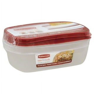 Rubbermaid® Flex and Seal Food Storage Container - Clear/Red, 1.1