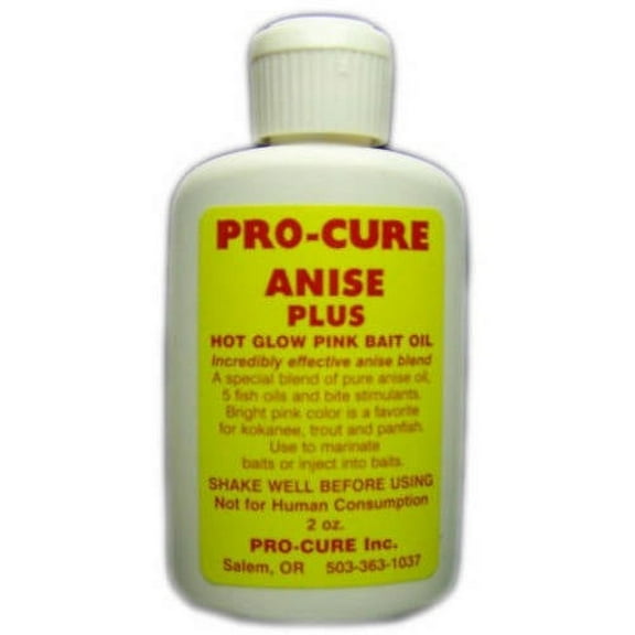 Pro-Cure Anise Plus Bait Oil, 2 Ounce - Pink