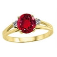 thumbnail image 2 of Tommaso Design� Round 7mm Created Ruby Ring, 2 of 9