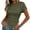 Army Green, variant on Women's Casual Basic Going Out Crop Tops Slim Fit Short Sleeve Crew Neck Tight T Shirts 2026