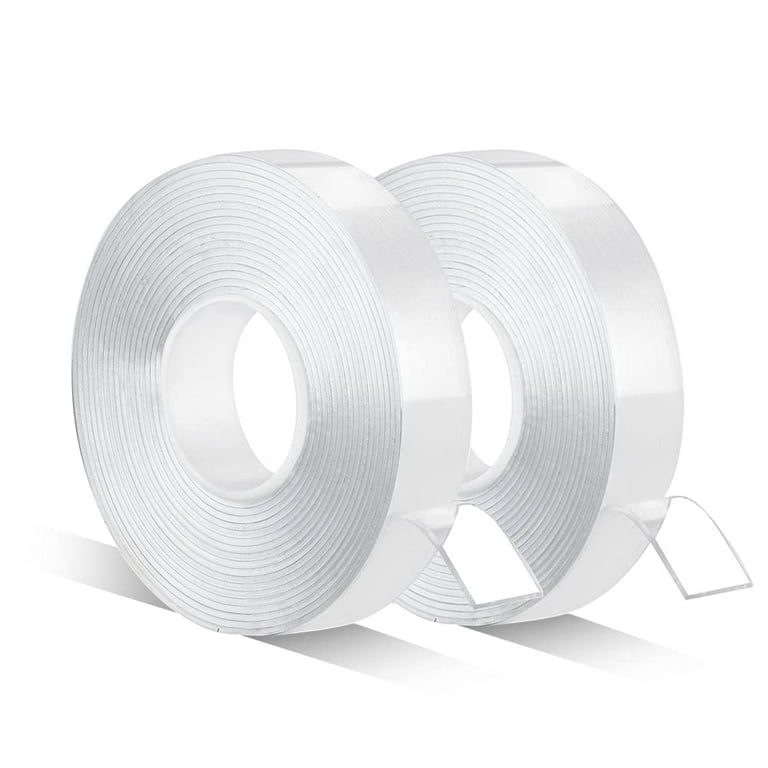 Heavy Duty Double Sided Tape, Removable Wall Adhesive Tape Clear