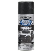Black, Rust-Oleum Automotive Peel Coat Rugged Coat Spray Paint-311281, 11 oz, 6 Pack
