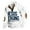 Blue, variant on Ediodpoh Mens Easter Printed Button up Long Sleeved Hoodie Sweatshirt for Men White M
