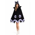 thumbnail image 3 of Halloween Bat Blanket Hooded Cape Costume, Cute Bat Blanket Hoodie, Soft Hooded Bat Cape for Women, Wearable Bat Blanket Adult for Halloween Cosplay Party Night, 3 of 14