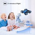 thumbnail image 5 of Upgraded Mini Drone: Indoor RC Nano Quadcopter for Kids Beginners with Throw-to-Go, Altitude Hold, 3D Flips, Headless Mode, and 3 Batteries - Perfect Toy for Boys and Girls-Blue, 5 of 7