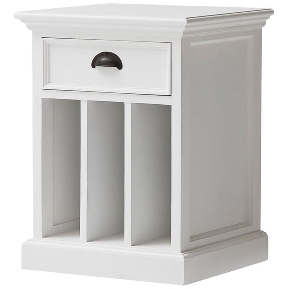 Beaumont Lane 1 Drawer Nightstand in Pure White