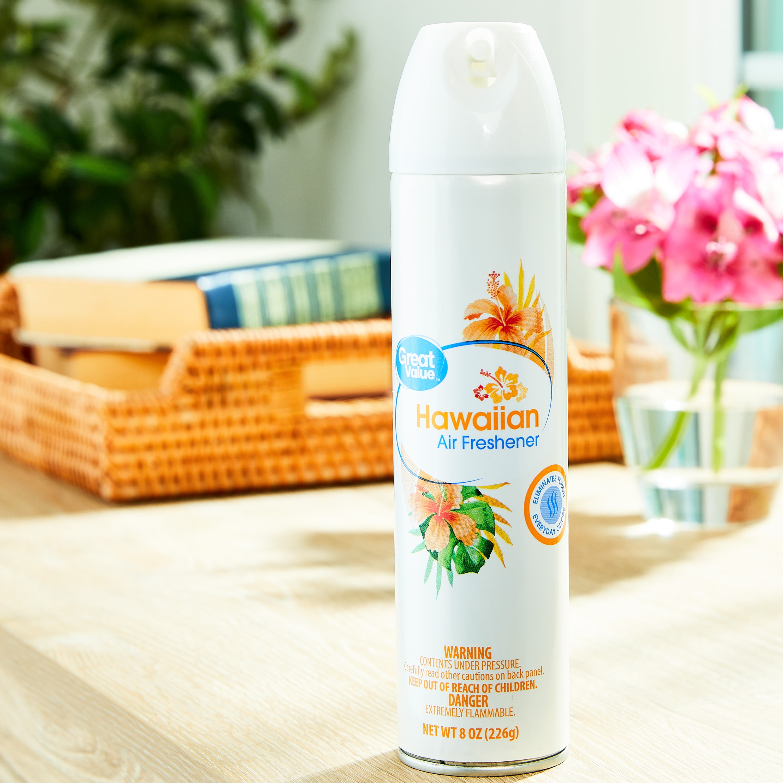 Great Value Aerosol Air Freshener, Hawaiian, 8 oz