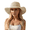 White, variant on Floppy Big Beach Straw Hats for Women Foldable Summer Wide Brim Packable Sun Hat Womens Travel Straw Fedora Hat