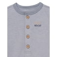 thumbnail image 5 of Modern Moments by Gerber Baby Boy Short Sleeve Henley Romper, Sizes 0/3 Months - 24 Months, 5 of 9