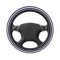 thumbnail image 3 of Naloa Navy Blue And White Stripes Elastic Steering Wheel Cover, Auto Steering Wheel Cover – 15 Inch , Comfortable Grip, Fit Suvs,Vans Cars,Trucks, 3 of 8