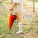 thumbnail image 2 of Botas de lluvia DKSUKO impermeables Wellington para mujer, color blanco brillante, 2 of 6