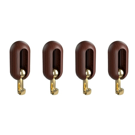 

Universal Wall Hanging Hook Wall Hanging Hanger Wood Bathroom Hook Pasted 0n The Door Cabinet Wardrobe Entrance (4 PC)