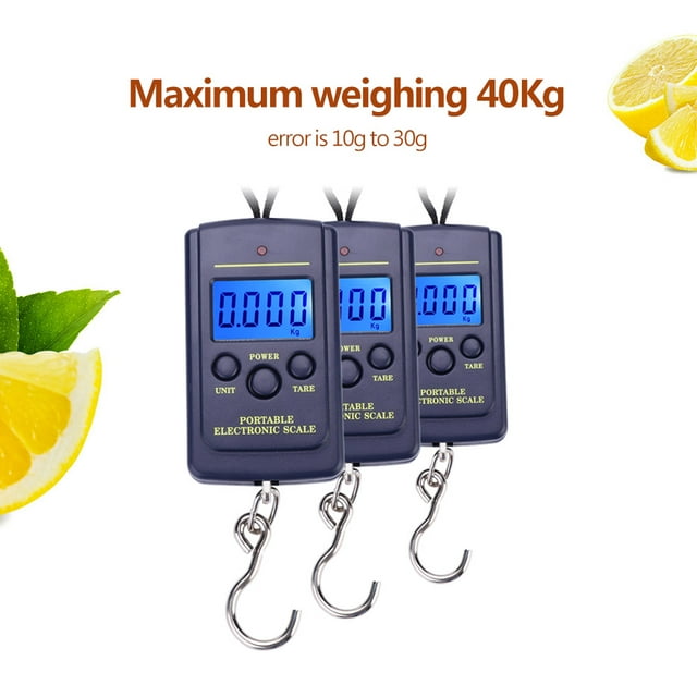 Electric Fishing Scale, Power Saving Digital Scale LCD Display Hanging With Hooks For Retails