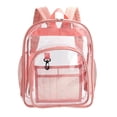thumbnail image 4 of Mochila transparente Macarena Bolso impermeable para uso diario Estadio Rosado Almacenamiento transparente, 4 of 8
