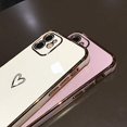thumbnail image 3 of Electroplating Love Heart Mobile Phone Case for iPhone 13 Protective Case TPU Shockproof Mobile Phone Protective Case for iPhone 13, 3 of 7