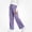 Purple, variant on HAOTAGS Girls Sweatpants (3-13) Elastic Waist Wide Leg Casual Loose Trousers with Side Pockets Gray Size 7