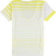 thumbnail image 2 of Gorilla Buffet Womens Fading Stripes Basic T-Shirt, White, Large, 2 of 2