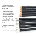thumbnail image 3 of Cable de batería End Game 2 AWG 0,9 m, terminal de 3/8" negro, 3 of 3
