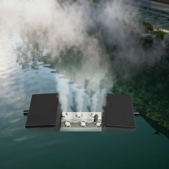 6-Head Mist Making Machine, Stainless Steel Ultrasonic Fogger with Floats
