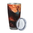 thumbnail image 2 of KLL Sunset Blossoms Phoenix Perch Print 40oz Stainless Steel Insulated Car Cup with Spillproof Lid - Keep Your Drink Hot or Cold on the Go-Straw Three-piece Set, 2 of 8
