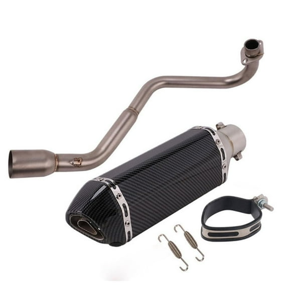 Motorcycle Exhaust Muffler, Motorcycle Exhaust Muffler Pipe Assembly Kit With DB Muffler Bracket Springs Hooks Compatible For MSX125