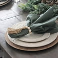 Hot Sale! Reusable Placemats, Idyllic Wood Bead Tassel Napkin Ring