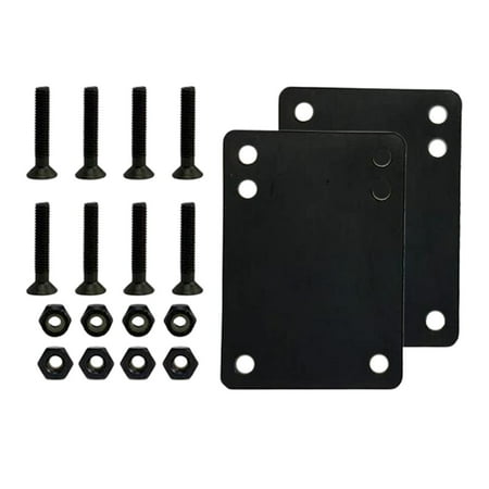 

8x Skateboard Truck Screws 1.5/1.75/2/2.5 Longboard Mounting Bolts Nuts Install Hardware and 2pcs Pad Accessories - 1.75 inch