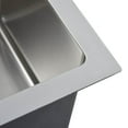 thumbnail image 5 of vidaXL 17.3-inch Kitchen Sink with Strainer, Top-Mount Sink Single Bowl, Silver Stainless Steel, 5 of 7