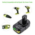 thumbnail image 6 of 2X for Ryobi P102 3.6Ah 18V Lithium-Ion Compact Battery P104 P108 RB18L25 RB18L40 RB18L50, 6 of 8
