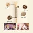 thumbnail image 5 of 13.8in Jumbo Natural Silvervine Sticks for Cats, Large Matatabi Wood Dental Molar Rods for Teeth Cleaning, Durable Catnip Alternative Chew Toys for Indoor Feline Play, 5 of 5