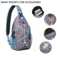thumbnail image 4 of Retro Tribal Sling Backpack for Daily Use, Artistic Abstract Crossbody Bag Lightweight for Travel and Commuting, 4 of 6