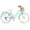 Green, variant on Korimefa 20 inch Beach Cruiser Bike, Comfortable City Bicycle with Shimano 6-Speed Gearing, Front & Rear V-Brakes, Basket & Rear Rack, for Teen Girls Ages 7 , Pink