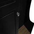thumbnail image 4 of Spaco Wood Wardrobe Cabinet, Storage Wardrobe Cabinet with Shelves and Soft-Close Freestanding Closet, Cliset for Living Room, Entryway, Bedroom, Black, 4 of 9